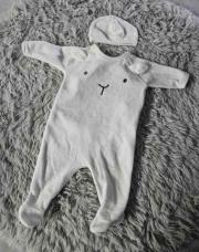 Pyjama + bonnet beige yvoir