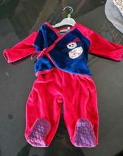 Pyjama Hiver 2pcs PANDA bleu rouge