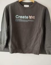 Pull gris create Art Zara T.152