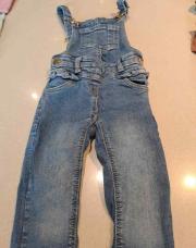 Salopette jeans tape à l'œil 2 ans 