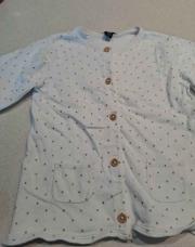 Gilet blanc pois dorés kiabi 2 ans 