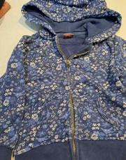 Sweat tirette bleu fleur tape à l'œil 2 ans 