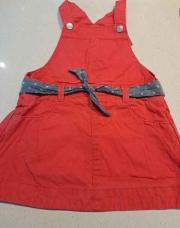 Robe salopette rouge obaibi 23 mois 