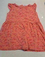 Robe saumon flamand roses kimadi 2 ans 