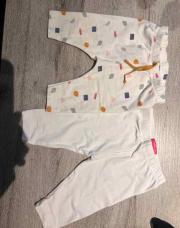 2 leggings blanc 
