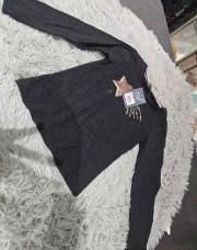 Sous pull fille noir NEUF 