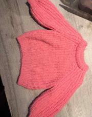 Gros pull rose 