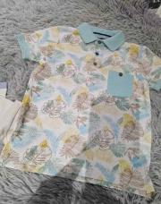 Polo bleu jaune NEUF