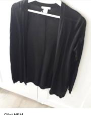 XS_Gilet noir h&m