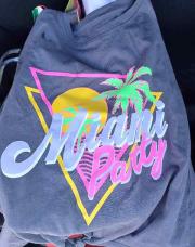 T-shirt bleu Miami 10 ans 