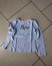 Blouse grise longues manches 10 ans 