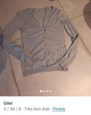 S_Gilet gris clair pimkie