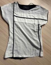Blouse S Zara blanche et noire