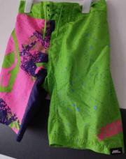 Short maillot No fear Vert/rose T.11/12A