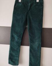 Pantalon velours vert Okaïdi skinny T.140