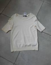 S-M blouse neuve matière pull blanc cassé 