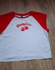 T :M t shirt croc top avec cerise H&M 