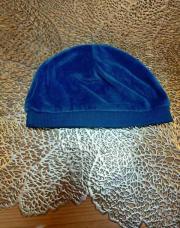 bonnet bleu velours 6 mois