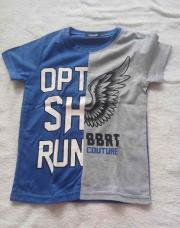 T-shirt gris et bleu 2A