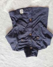 Blouse à bouton bleu foncé hema 92