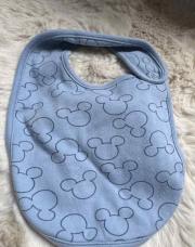 Bavoir bleu Mickey 