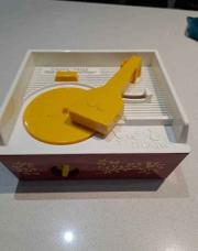 Music box record player fisher price complet et fonctionnel 