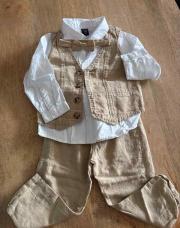 Ensemble 4pieces  chemise + boléro + noeud papillon+ pantalon 