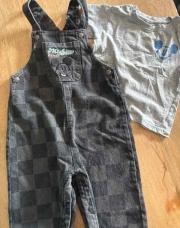 Salopette Mickey +t shirt T18/24 mois 