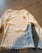 Blouse blanche cœur 8 ans 