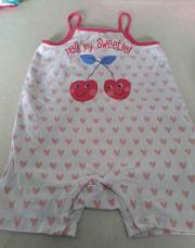 Barboteuse cerise orchestra 3 ans 