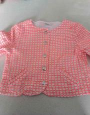 Veste légère blanche et fluo little cigogne 3 ans  