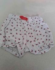 Short blanc fleur kiabi 3 ans 