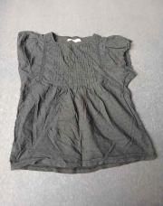 T-shirt noir à pois S