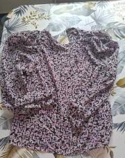 Blouse fleurie mauve M