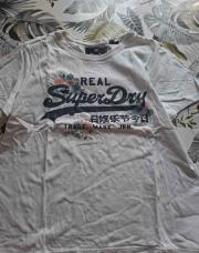 Tee shirt super dry blanc 42 