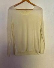 Taille M /T-shirt manche longue jaune -