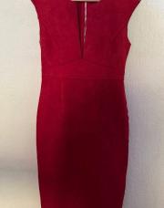 XL / robe daim rouge HFcollection 
