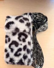 Sac doudou rectangle Léo noir et blanc 