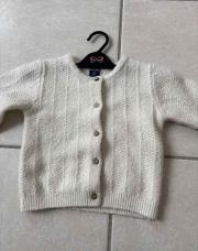 Gilet blanc - 6 mois 