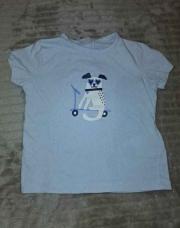Tee-shirt bleue chien 68