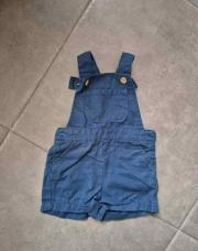Salopette short 3mois bleu
