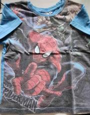 Ti shirt bleu spiderman 6 ans 
