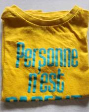 Ti shirt jaune 6 ans