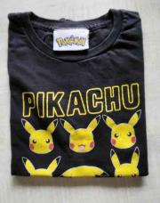 Ti shirt noir Pikatchu 5/6 ans 