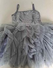 Robe grise tutu cérémonie taille 100 sangami