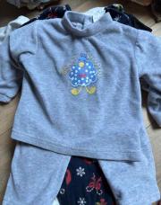 Ensemble pyjama gris dindon