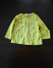 T-shirt jaune à pois TAO 12 mois