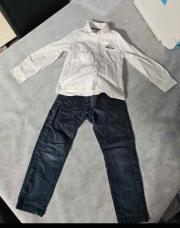Ensemble chemise blanche + pantalon 