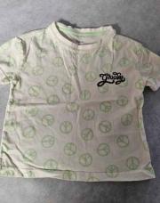 T-shirt beige vert clair