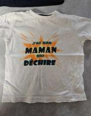 T-shirt blanc MAMAN 